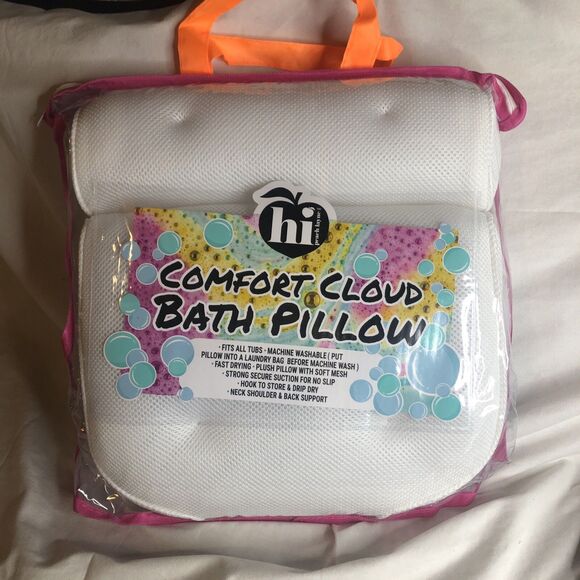 Hi Peach Layne Comfort Cloud Bath Pillow, White NEW!! - Picture 5 of 8